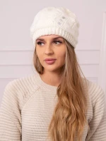 Dámska čiapka Larisa K395 ecru