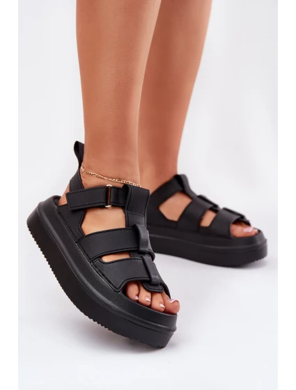 Dámské Sandály Na Platformě Černé model 21696282 - Boto