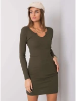 Šaty RV SK model 16311242 khaki - FPrice Šaty RV SK model 16311242 khaki - FPrice