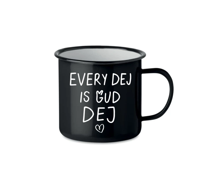 EVERY DEJ IS GUD DEJ - černý plecháček 350 ml