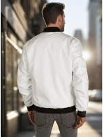 Pánská přechodná bunda bomber béžová Dstreet model 21986400 - FashionStreet Pánská přechodná bunda bomber béžová Dstreet model 21986400 - FashionStreet