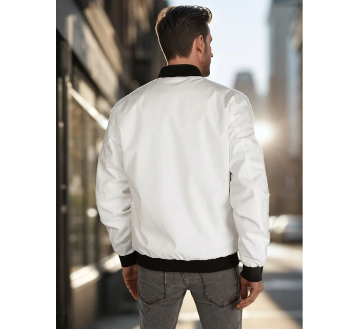 Pánská přechodná bunda bomber béžová Dstreet model 21986400 - FashionStreet Pánská přechodná bunda bomber béžová Dstreet model 21986400 - FashionStreet