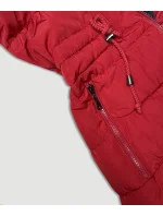 Tmavomodrá a červená obojstranná dámska prechodná bunda J Style (16M9159-215) Tmavomodrá a červená obojstranná dámska prechodná bunda J Style (16M9159-215)