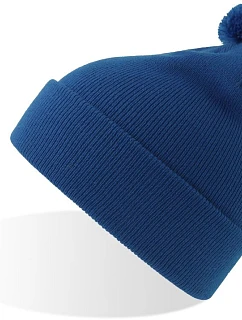 Atlantis Headwear Kid Wind-S Pompom Detská pletená čiapka s bambulou 33.0313 royal