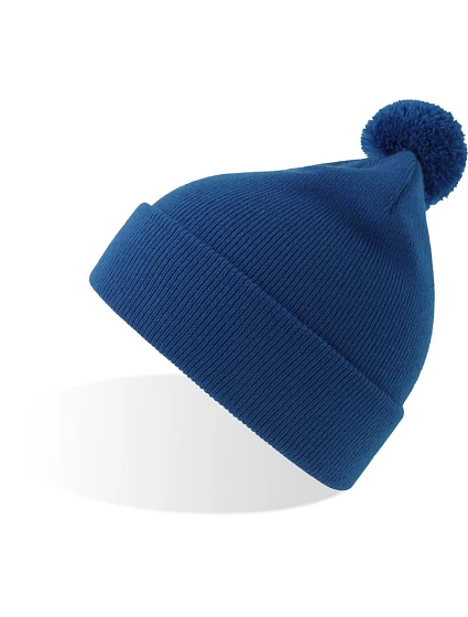 Atlantis Headwear Kid Wind-S Pompom Detská pletená čiapka s bambulou 33.0313 royal Atlantis Headwear Kid Wind-S Pompom Detská pletená čiapka s bambulou 33.0313 royal