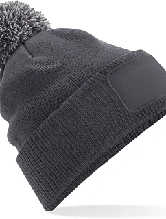 Beechfield B 443 Pletená čiapka Snowstar® 53.0443 grafitovo šedá/svetlo šedá