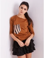 Blúzka CZ BZ 1694.08 svetlohnedá Blúzka CZ BZ 1694.08 svetlohnedá