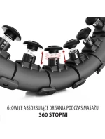 HMS HHW01 obruč s výstupkami a závažiami čierna HMS HHW01 obruč s výstupkami a závažiami čierna