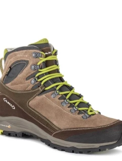 Aku Gea Gore-tex pánska kožená členková treková športová obuv hnedá