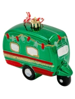 DEKORÁCIA ZÁVESNÁ OZDOBA KARAVAN ZELENÁ
