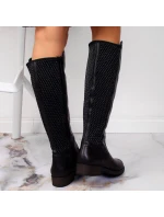 Kožené boty Rieker W model 21891294 černá - Inny