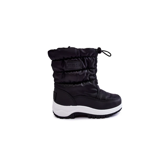 Dziecięce Śniegowce Na Suwak Big Star KK374235 Czarne Dziecięce Śniegowce Na Suwak Big Star KK374235 Czarne