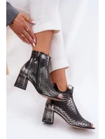 Kožené Botky  Černé model 21655170 - Maciejka