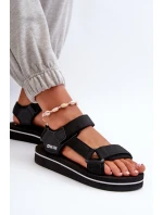 Damskie Sandały Na Platformie Big Star NN274A532 Czarne Damskie Sandały Na Platformie Big Star NN274A532 Czarne