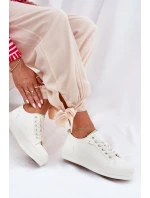 Trampki Damskie Na Platformie Z Eko Skóry Big Star RR274A295 Białe