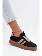 Dámské tenisky na platformě Černé model 21937656 - Boto Dámské tenisky na platformě Černé model 21937656 - Boto