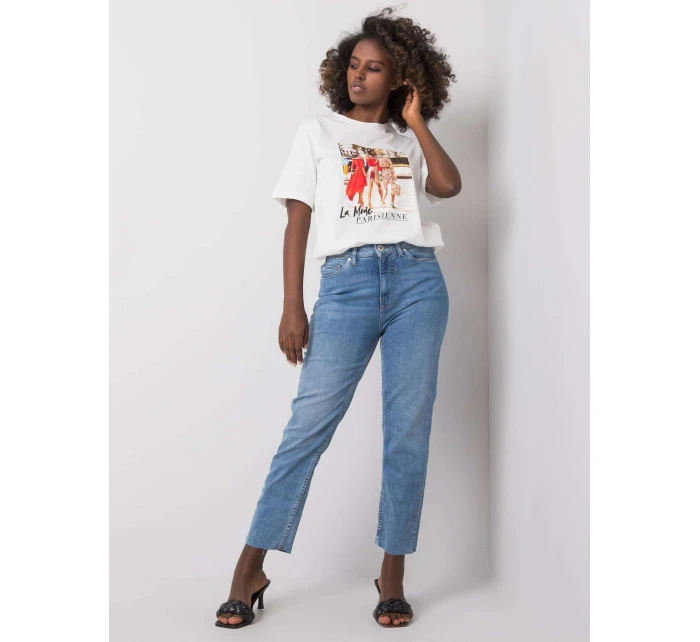 Džínsy nohavice D85033T62152L151 svetlo modré