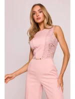 Kombinéza s krajkovými  pudrová model 21136245 - Moe