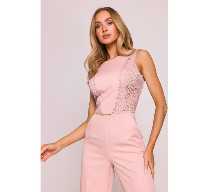 Kombinéza s krajkovými  pudrová model 21136245 - Moe