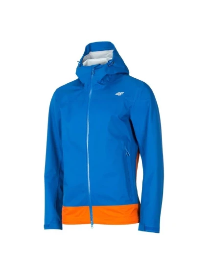 Pánska trekingová bunda H4Z19-KUMT001 modro-oranžová - 4F Pánska trekingová bunda H4Z19-KUMT001 modro-oranžová - 4F