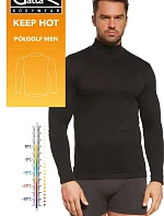 Pánsky polorolák 3079S Keep Hot Čierna - Gatta