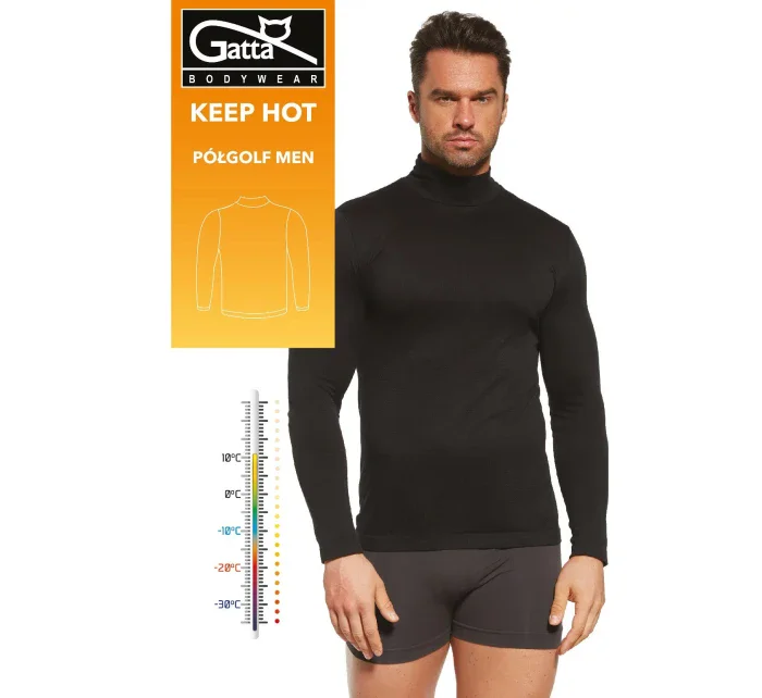 Pánsky polorolák 3079S Keep Hot Čierna - Gatta Pánsky polorolák 3079S Keep Hot Čierna - Gatta
