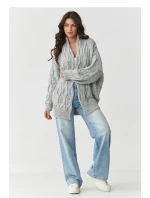 Sveter na gombíky model 217410 Makadamia