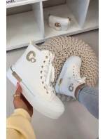 Dámské tenisky na platformě Bílé model 21919405 - Boto