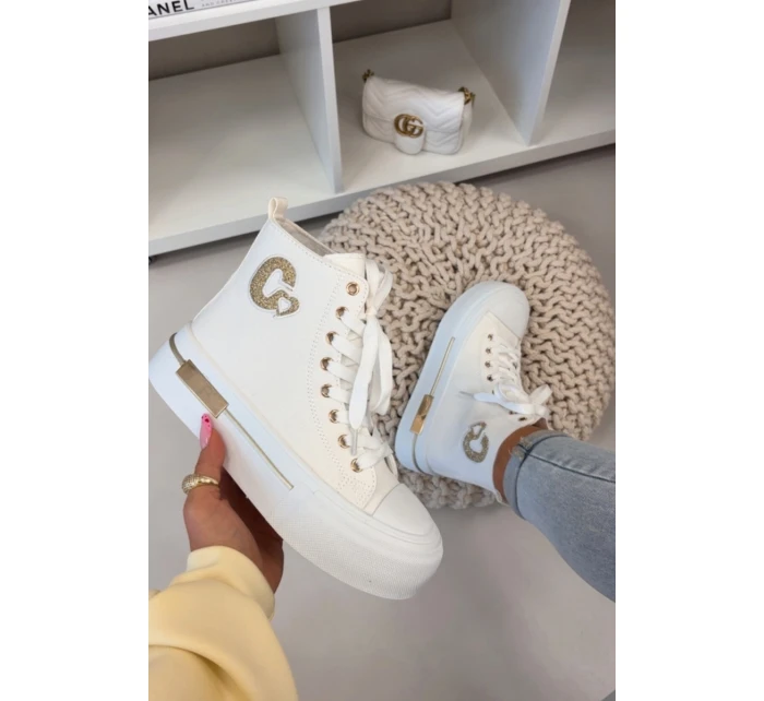 Dámské tenisky na platformě Bílé model 21919405 - Boto