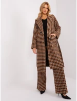 Płaszcz LK PL model 21228956 camelowy - FPrice Płaszcz LK PL model 21228956 camelowy - FPrice