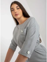 Dámské šaty LK SK model 17821317 šedé - FPrice