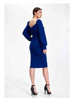 Dámske koktailové šaty M871 modré - Figl