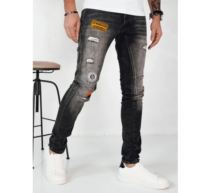 Pánské tmavě šedé džínové kalhoty Dstreet model 21972526 - FashionStreet