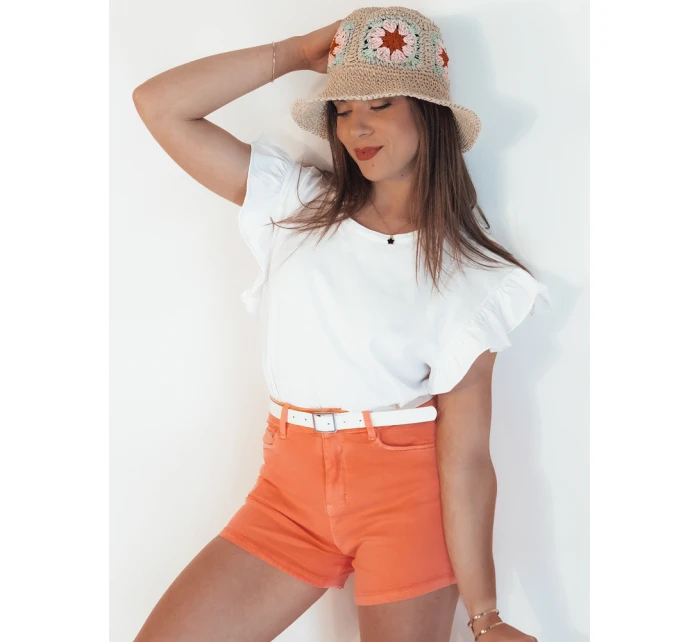 Dámské džínové šortky oranžové Dstreet model 21977755 - FashionStreet