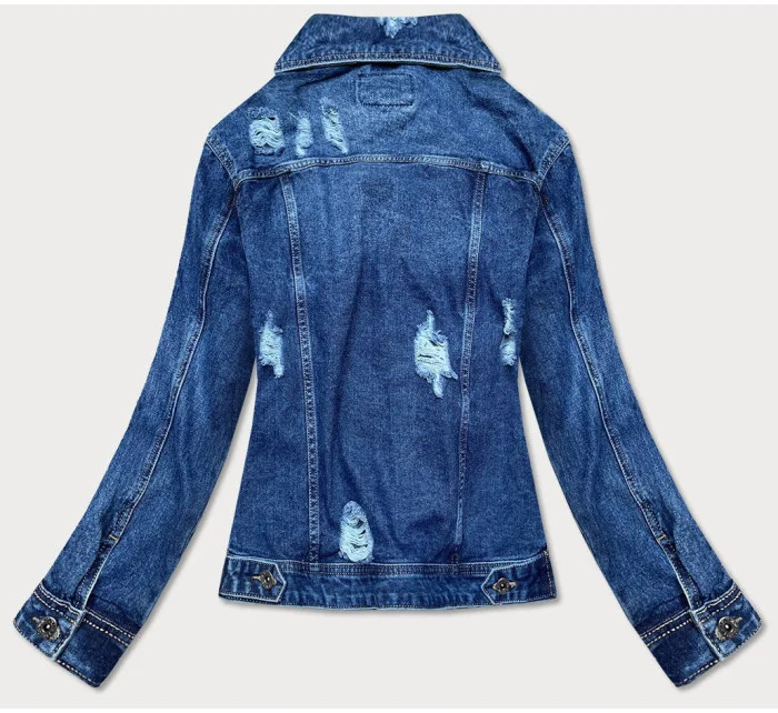 Tmavomodrá dámska džínsová bunda (D3578) Tmavomodrá dámska džínsová bunda (D3578)