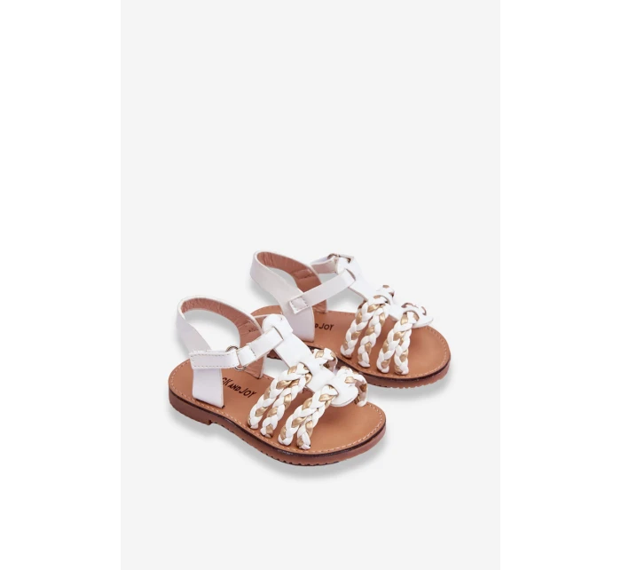 Dětské sandály na suchý zip s pruhy model 21621442 - Boto