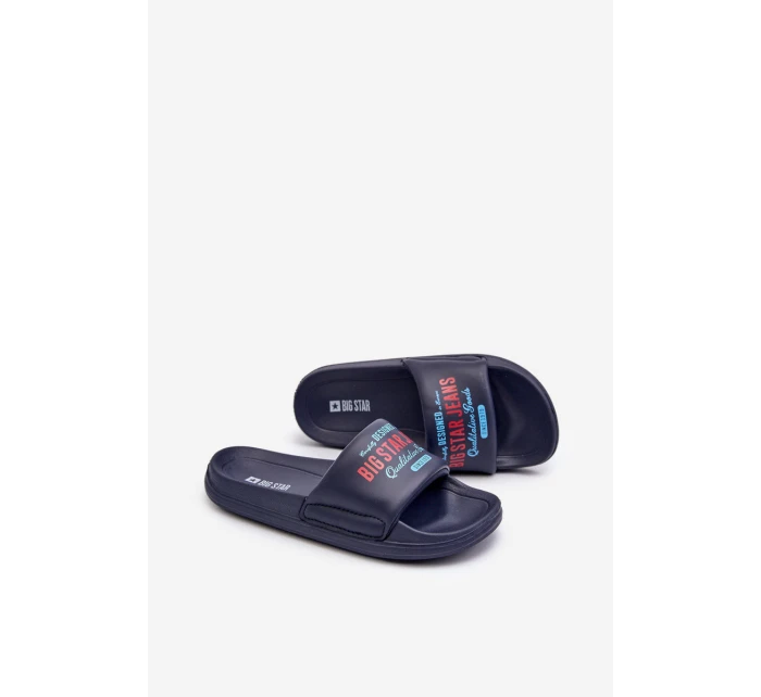 Piankowe Klapki Dziecięce Big Star NN374516 Granatowe
