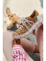 Dámské Kožené Polobotky model 21693708 Multikolor - Maciejka