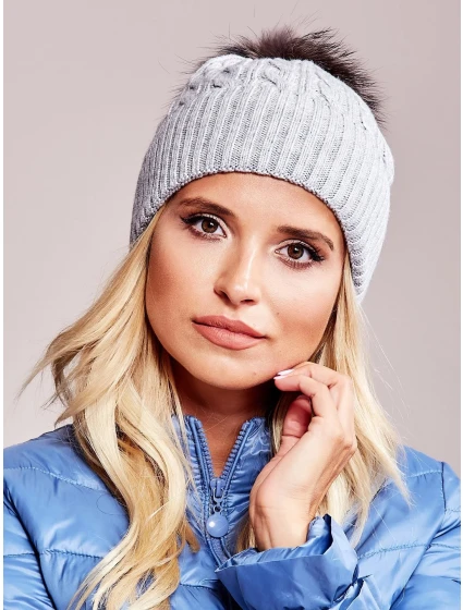 Dámska čiapka AT CZ 173501 šedá