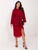 Sukienka IT SK model 21793793 czerwony - FPrice Sukienka IT SK model 21793793 czerwony - FPrice