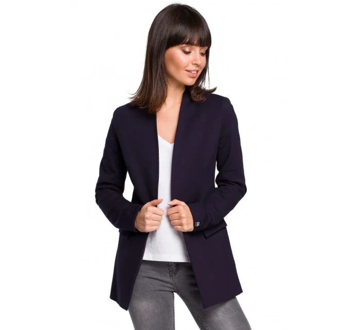 sako z bavlněné příze tmavě modré model 18002057 - BeWear