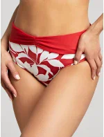 Dámský spodní díl plavek  Červená s bílou  model 18794625 - Panache