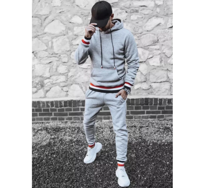 FashionStreet pánske svetlosivé tepláky AX0663 FashionStreet pánske svetlosivé tepláky AX0663