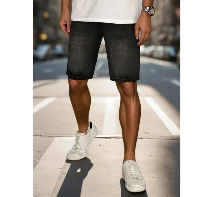 Pánske džínsové šortky čierne FashionStreet SX2500