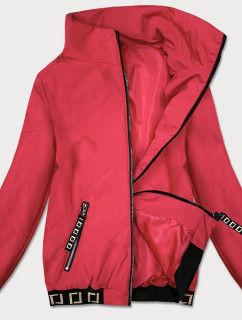 Krátká červená dámská bunda se stojáčkem model 17106387 - S'WEST