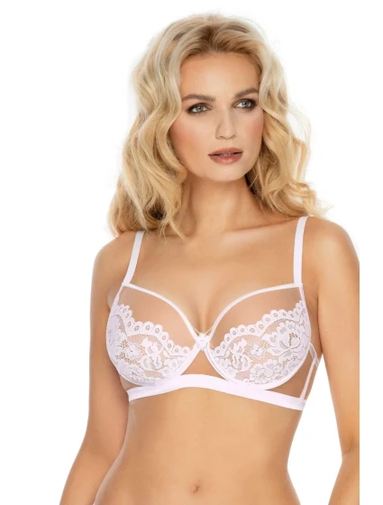 Dámská podprsenka model 18983326 push up white - Roza