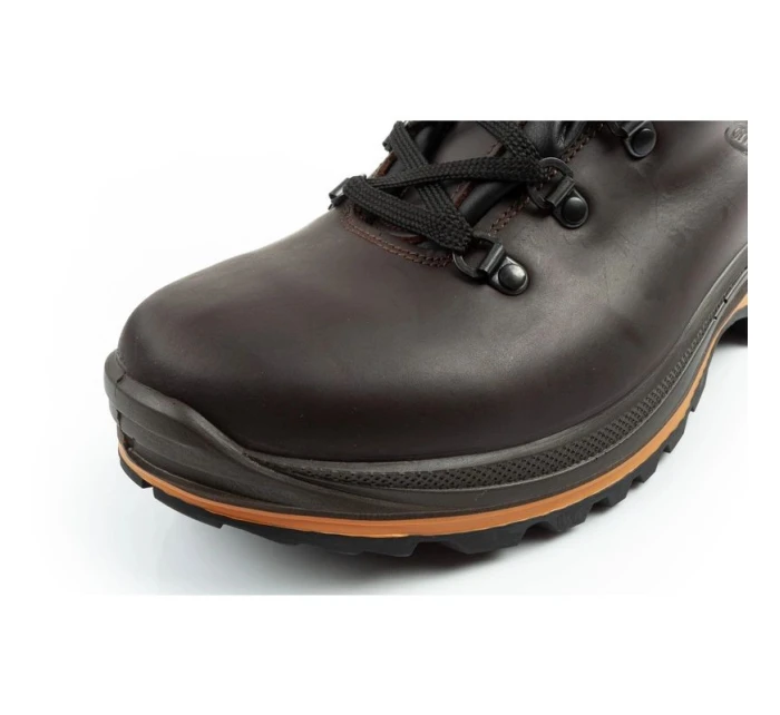 Grisport Marrone pánske trekové topánky kožené nepremokavé členkové topánky