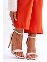 Módní sandály Beige béžové model 21612457 - VINCEZA Módní sandály Beige béžové model 21612457 - VINCEZA