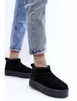 Sněžnice Z Kůže Černé model 21630188 - Boto