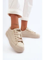 Dámské Tenisky Big Star model 21653877 Beige - Big Star Shoes